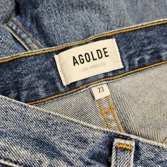 AGOLDE Womens Vintage High Rise Flare Denim Jeans  Size 23 - Picture 4 of 12